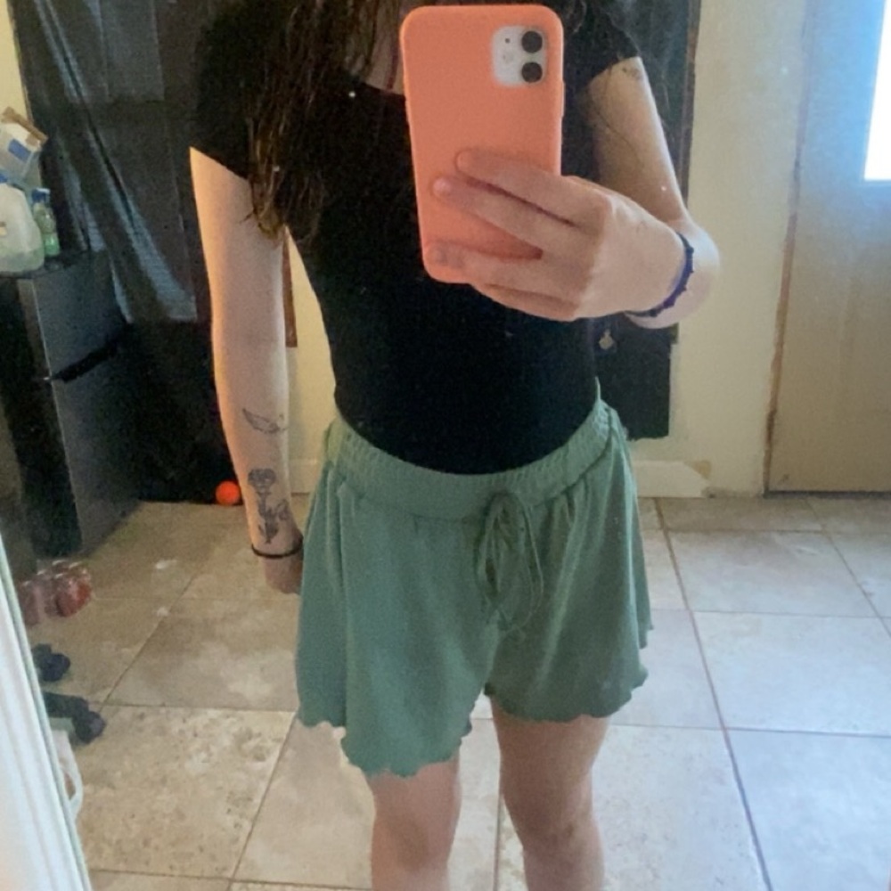 brand new green shorts from SHEIN